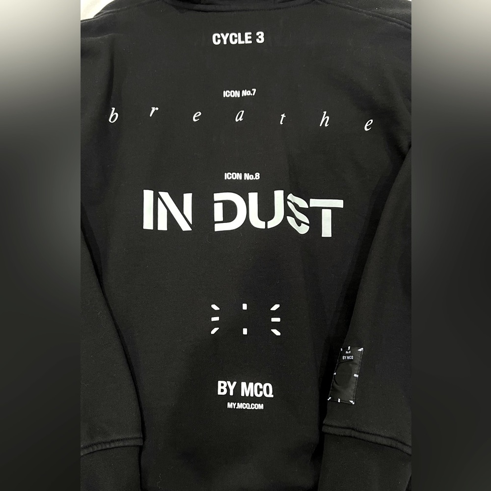 McQ Alexander McQueen In Dust logo-print hoodie